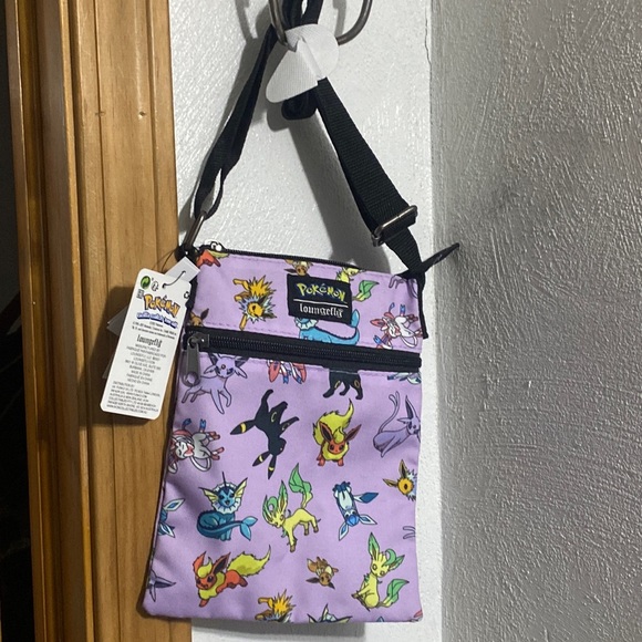 Loungefly Pokémon crossbody bag+2 image Wallet+Pokémon Accutime⌚️9”+NWT PJs/🧦sz8 - Picture 7 of 17